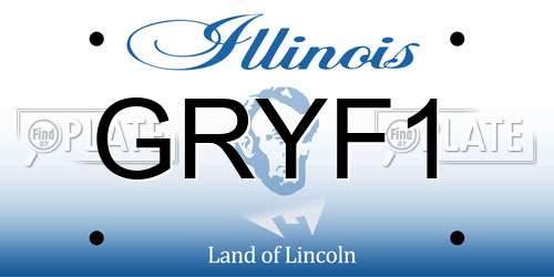 GRYF1 Illinois License Plate