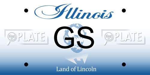 GS Illinois License Plate