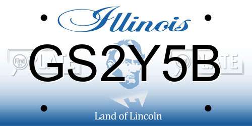 GS2Y5B Illinois License Plate