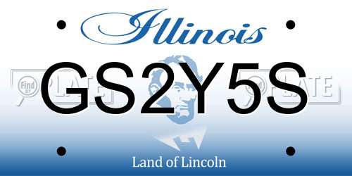 GS2Y5S Illinois License Plate