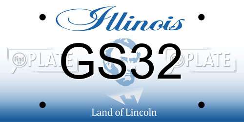 GS32 Illinois License Plate
