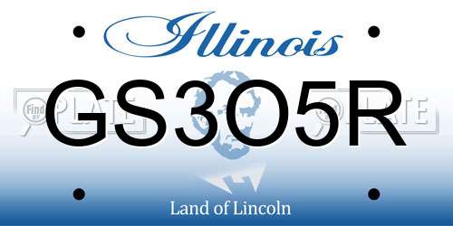 GS3O5R Illinois License Plate