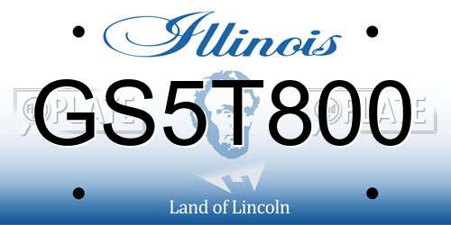 GS5T800 Illinois License Plate