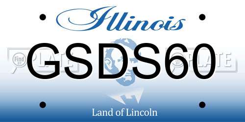 GSDS60 Illinois License Plate