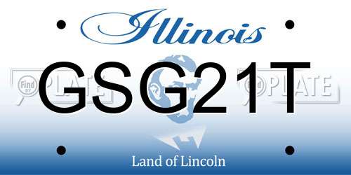 GSG21T Illinois License Plate