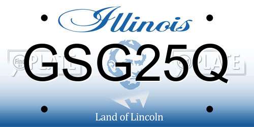 GSG25Q Illinois License Plate