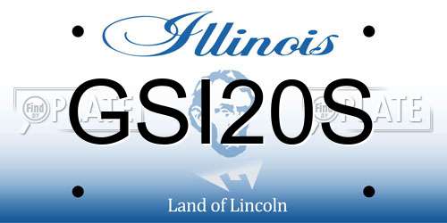 GSI20S Illinois License Plate