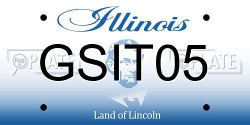 GSIT05 Illinois License Plate