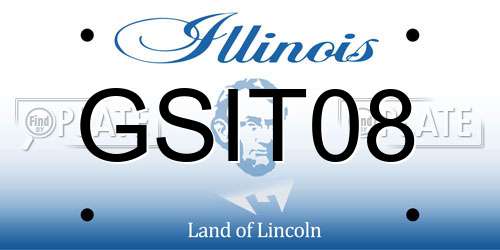 GSIT08 Illinois License Plate