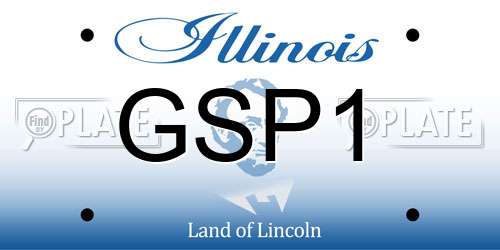 GSP1 Illinois License Plate