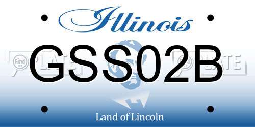 GSS02B Illinois License Plate