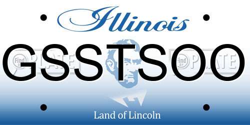 GSSTSOO Illinois License Plate