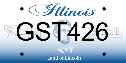 GST426 Illinois License Plate