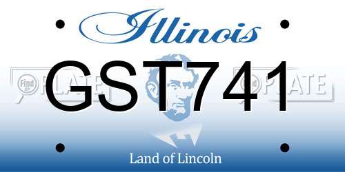GST741 Illinois License Plate