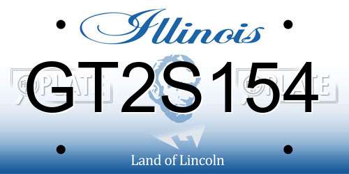 GT2S154 Illinois License Plate