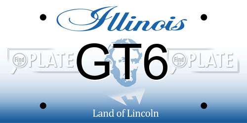 GT6 Illinois License Plate