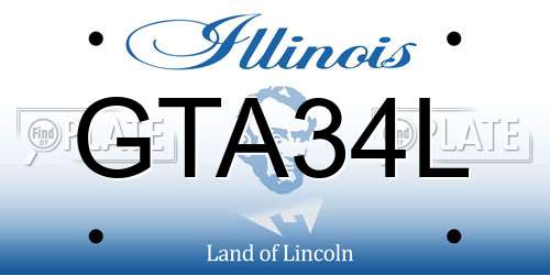 GTA34L Illinois License Plate