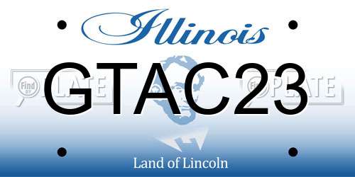 GTAC23 Illinois License Plate