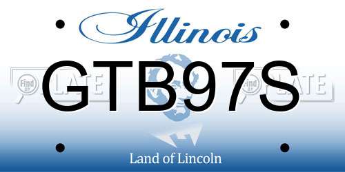 GTB97S Illinois License Plate