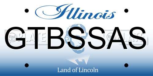 GTBSSAS Illinois License Plate