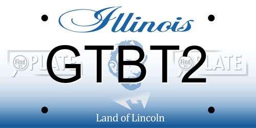 GTBT2 Illinois License Plate