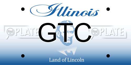 GTC Illinois License Plate