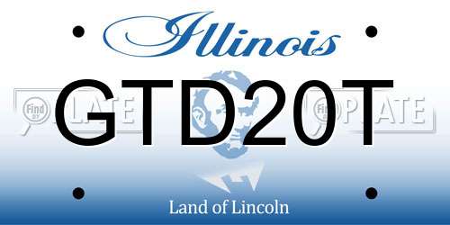 GTD20T Illinois License Plate