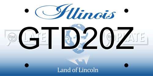 GTD20Z Illinois License Plate