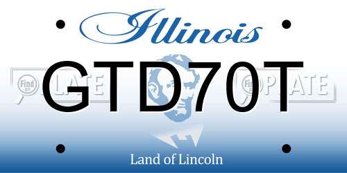 GTD70T Illinois License Plate