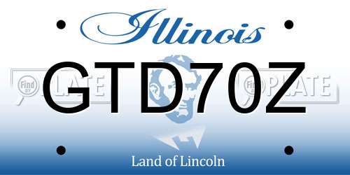 GTD70Z Illinois License Plate