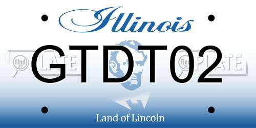 GTDT02 Illinois License Plate