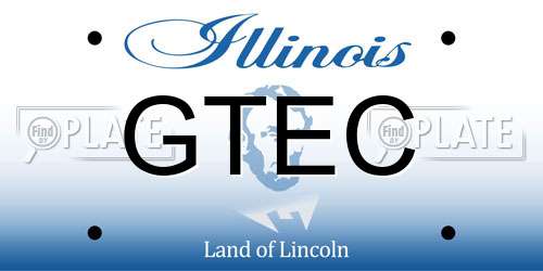 GTEC Illinois License Plate