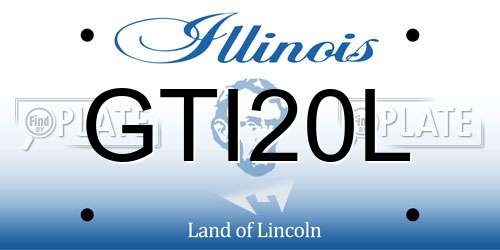 GTI20L Illinois License Plate