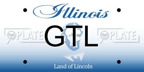 GTL Illinois License Plate