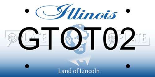 GTOT02 Illinois License Plate