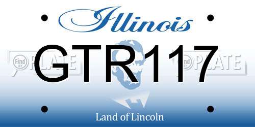 GTR117 Illinois License Plate