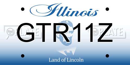 GTR11Z Illinois License Plate