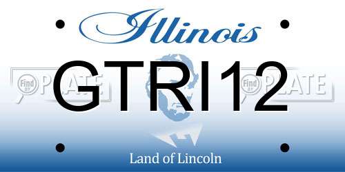GTRI12 Illinois License Plate