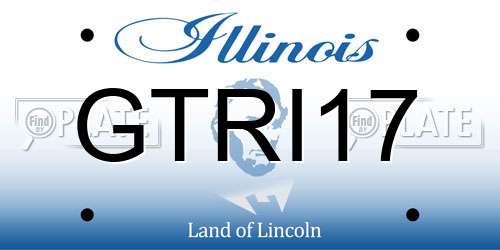 GTRI17 Illinois License Plate