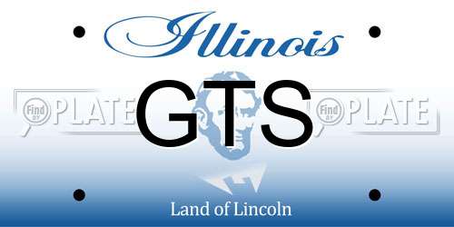GTS Illinois License Plate