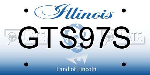 GTS97S Illinois License Plate