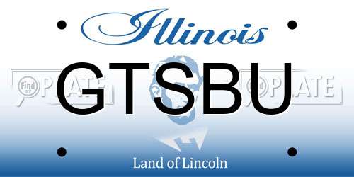 GTSBU Illinois License Plate