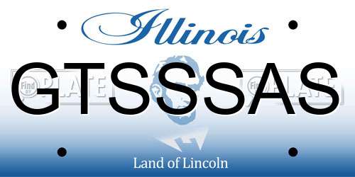 GTSSSAS Illinois License Plate