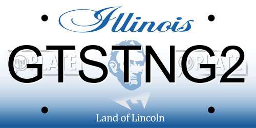 GTSTNG2 Illinois License Plate