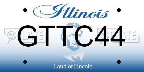 GTTC44 Illinois License Plate