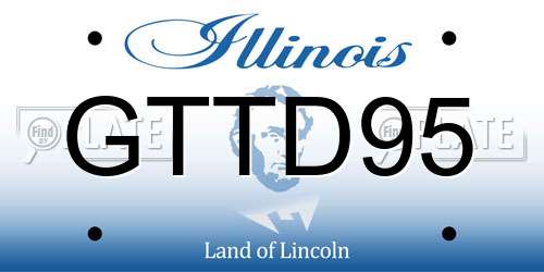 GTTD95 Illinois License Plate