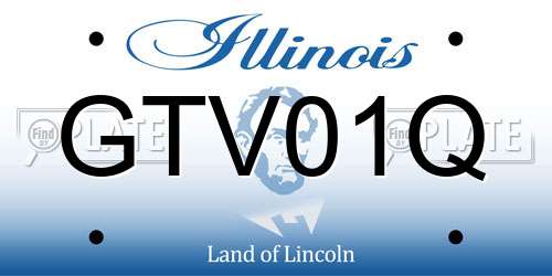 GTV01Q Illinois License Plate