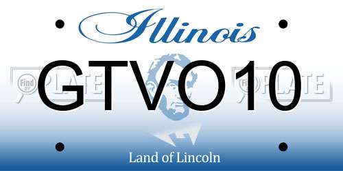GTVO10 Illinois License Plate