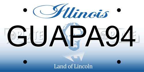 GUAPA94 Illinois License Plate