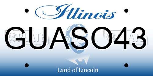 GUASO43 Illinois License Plate